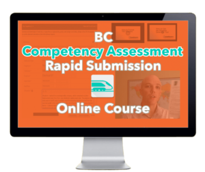 BC competency assessment course - Computer monitor